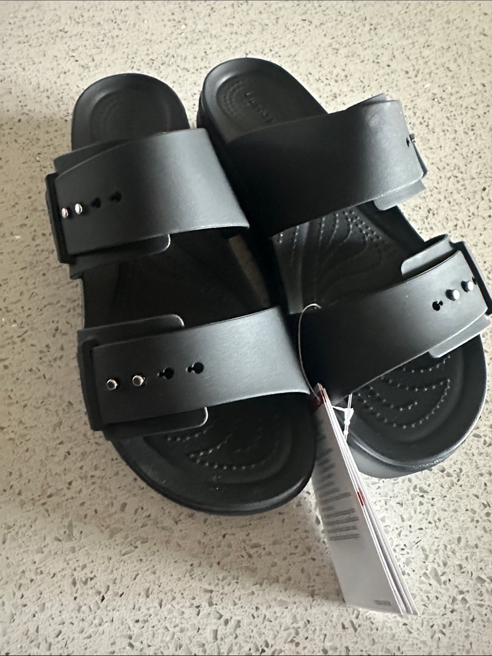 Women’s Crocs brooklyn buckle low wedge